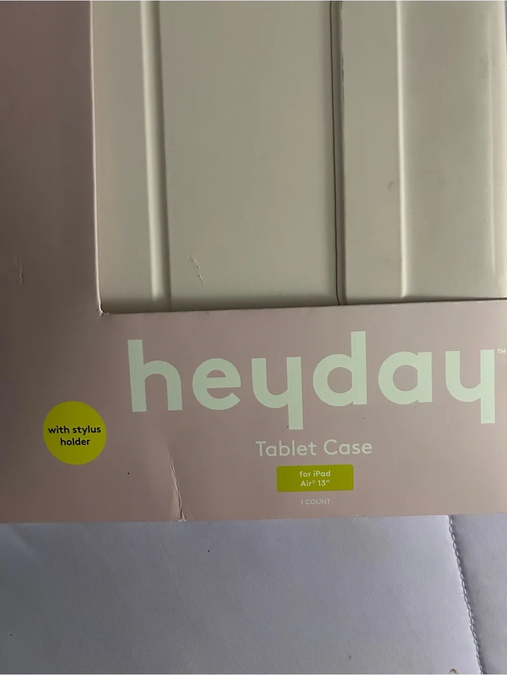 heyday Cream Tablet Folio Case with Magnetic Flap